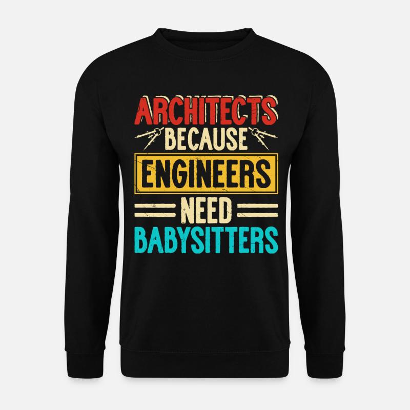 architecte - Sweat-shirt Unisexe - noir