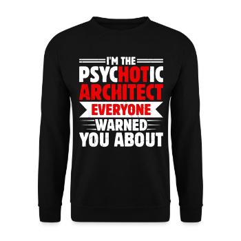 architect - Unisex Sweatshirt - black - Front - Alina (178cm) & Michal (187cm)