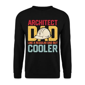 Architect - Unisex Sweatshirt - black - Front - Alina (178cm) & Michal (187cm)