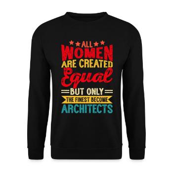 Architect - Unisex Sweatshirt - black - Front - Alina (178cm) & Michal (187cm)