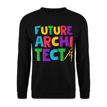 Architect - Unisex Sweatshirt - black - Front - Alina (178cm) & Michal (187cm)