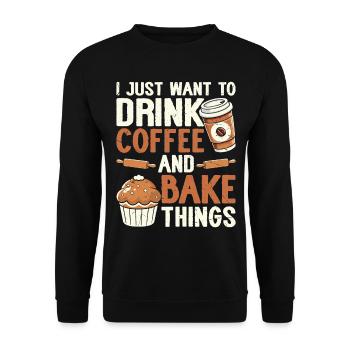 Boulangerie Boulangerie Boulangerie - Sweat-shirt Unisexe - noir - Devant - Alina (178cm) & Michal (187cm)