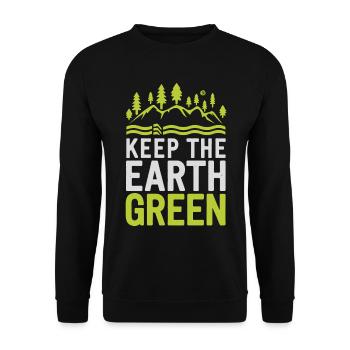 Earth day - Unisex Pullover - Schwarz - Vorne - Alina (178cm) & Michal (187cm)