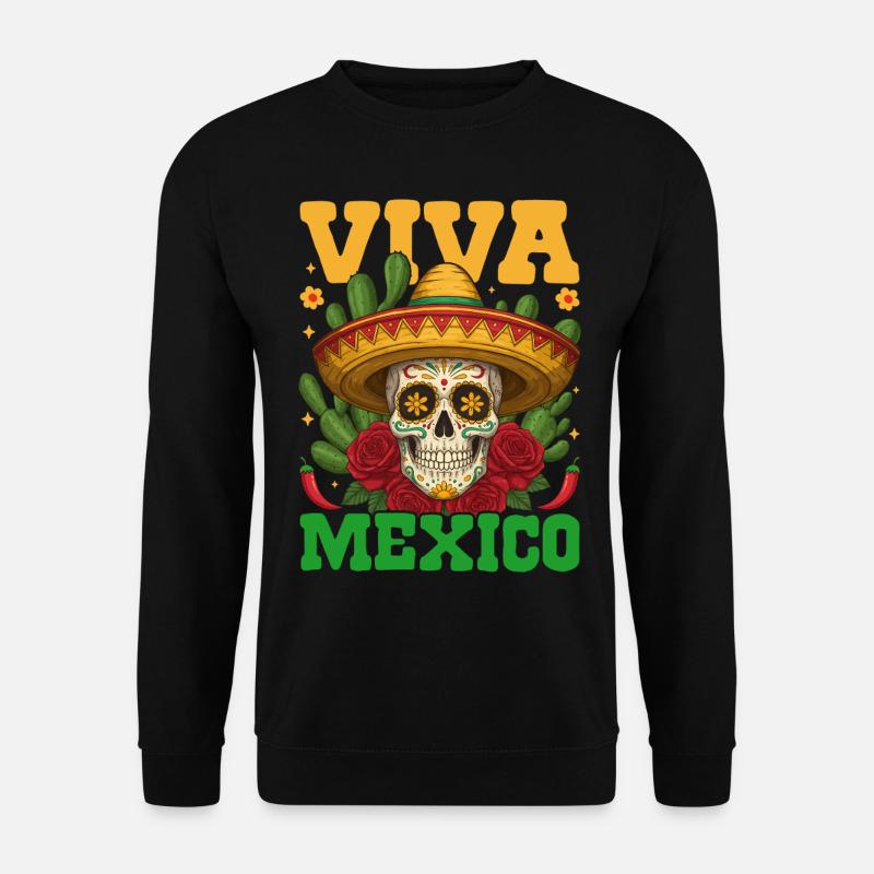Viva Mexico - Unisex Pullover - Schwarz