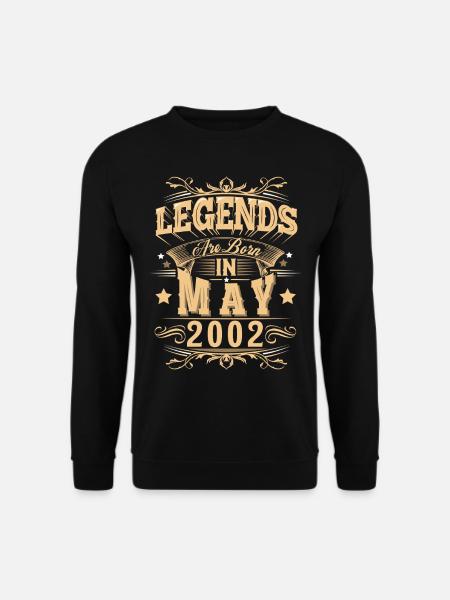 May 2002 Birthday Legend - Unisex Sweatshirt - black