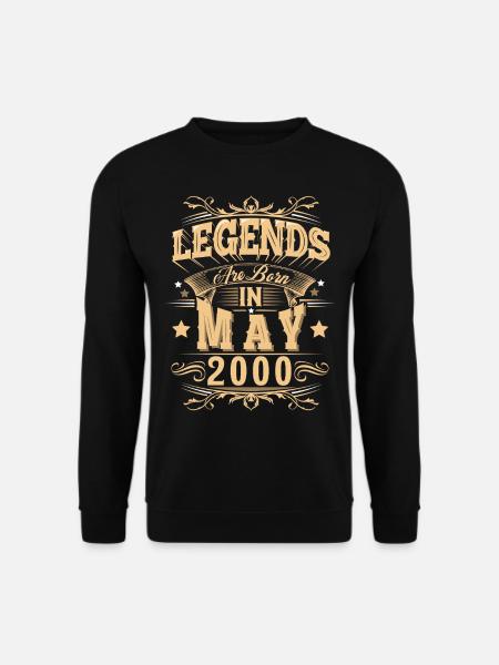 Mai 2000 Geburtstag Legende - Unisex Pullover - Schwarz