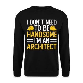 Architect - Unisex Sweatshirt - black - Front - Alina (178cm) & Michal (187cm)