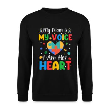 Autisme Autiste - Sweat-shirt Unisexe - noir - Devant - Alina (178cm) & Michal (187cm)
