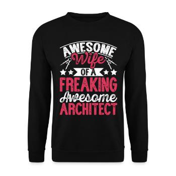 Architect - Unisex Sweatshirt - black - Front - Alina (178cm) & Michal (187cm)
