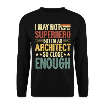 Architect - Unisex Sweatshirt - black - Front - Alina (178cm) & Michal (187cm)