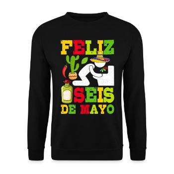 Cinco De Mayo - Sweat-shirt Unisexe - noir - Devant - Alina (178cm) & Michal (187cm)
