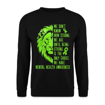 Mental Health - Unisex Pullover - Schwarz - Vorne - Alina (178cm) & Michal (187cm)