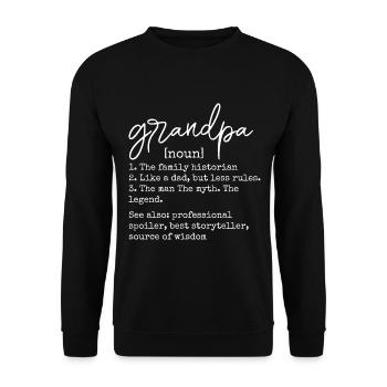 Papi - Sweat-shirt Unisexe - noir - Devant - Alina (178cm) & Michal (187cm)