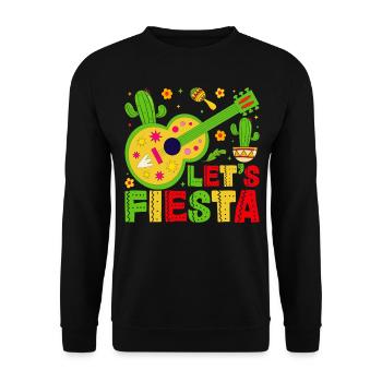 Let's Fiesta - Unisex Sweatshirt - black - Front - Alina (178cm) & Michal (187cm)