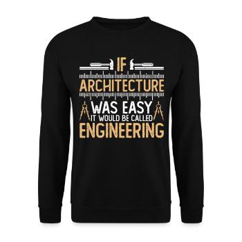 Architect - Unisex Sweatshirt - black - Front - Alina (178cm) & Michal (187cm)