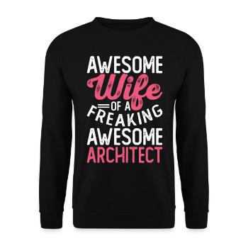 Architect - Unisex Sweatshirt - black - Front - Alina (178cm) & Michal (187cm)
