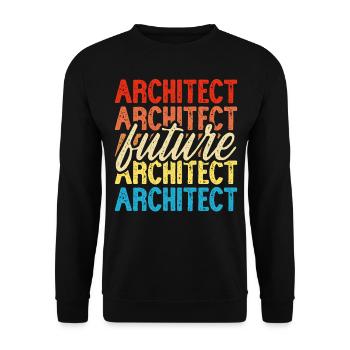 Architect - Unisex Sweatshirt - black - Front - Alina (178cm) & Michal (187cm)