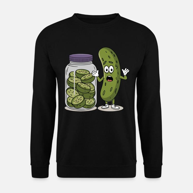 Gurke - Unisex Pullover - Schwarz