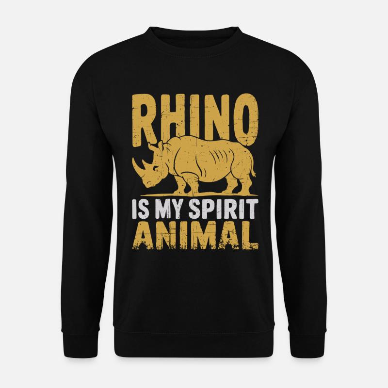 Nashorn - Unisex Pullover - Schwarz