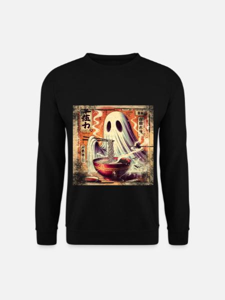 Ramen Geist Grunge Poster Style - Unisex Pullover - Schwarz