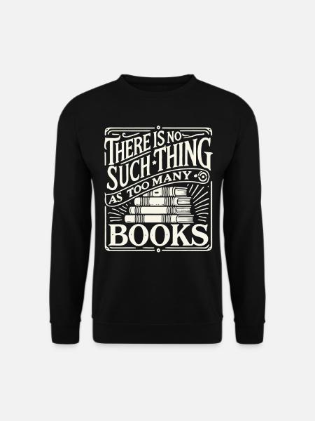 Bibliophile meets retro book look - Unisex Sweatshirt - black