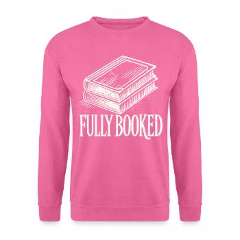 Bücherwurm Leseratte Lustiger Buchliebhaber Spruch - Unisex Pullover - Pink - Vorne