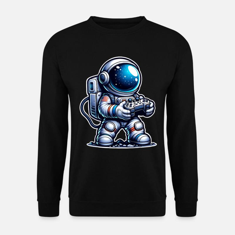 Gaming Astronaut - Unisex Pullover - Schwarz