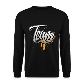 Équipe - Sweat-shirt Unisexe - noir - Devant - Alina (178cm) & Michal (187cm)