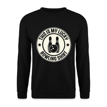 Bowling - Unisex Pullover - Schwarz - Vorne - Alina (178cm) & Michal (187cm)