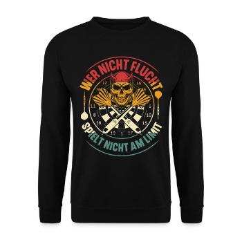 Darts - Unisex Pullover - Schwarz - Vorne - Alina (178cm) & Michal (187cm)