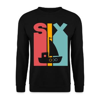 Voilier du 6e anniversaire - Sweat-shirt Unisexe - noir - Devant - Alina (178cm) & Michal (187cm)