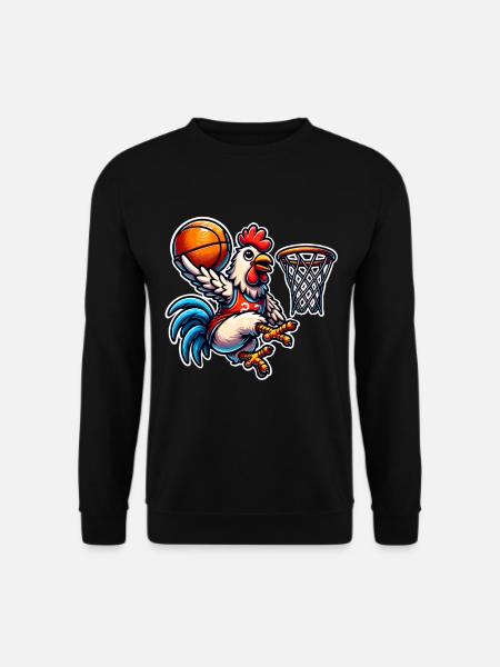 Basketball Chicken - Unisex Sweatshirt - black