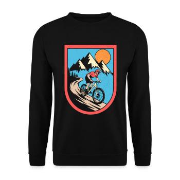 VTT Vélo Cyclisme - Sweat-shirt Unisexe - noir - Devant - Alina (178cm) & Michal (187cm)