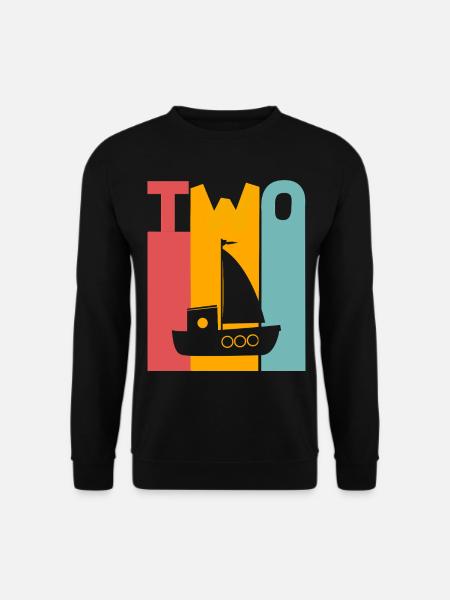 2nd Birthday Sailing Ship - Unisex Sweatshirt - black