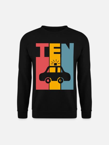 10. Geburtstag Polizei - Unisex Pullover - Schwarz