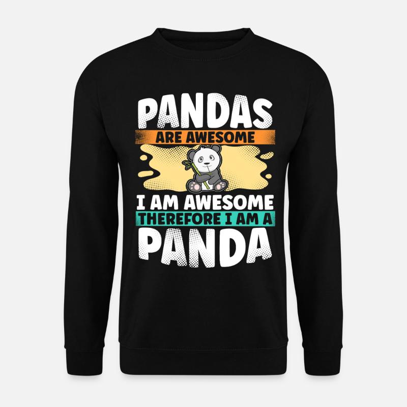 Panda - Unisex Sweatshirt - black