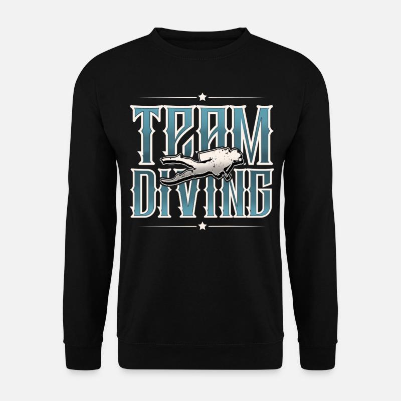 Diving Diving Team - Unisex Sweatshirt - black