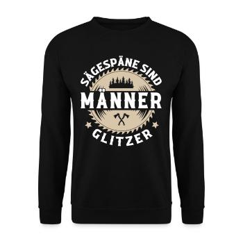 Holzfäller - Unisex Pullover - Schwarz - Vorne - Alina (178cm) & Michal (187cm)