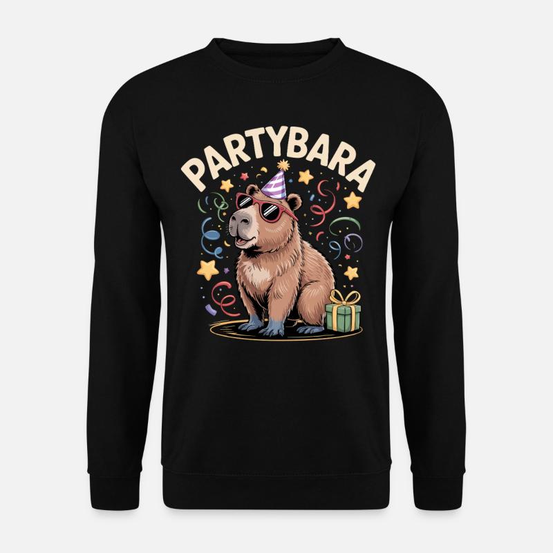 Partybara Capybara - Unisex Sweatshirt - black