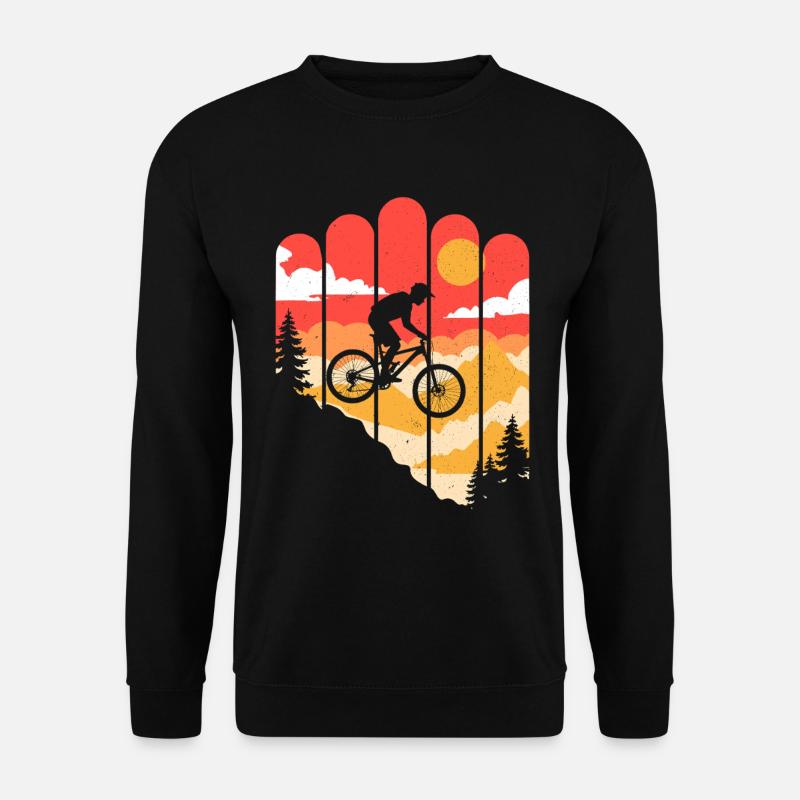 VTT Vélo Cyclisme - Sweat-shirt Unisexe - noir