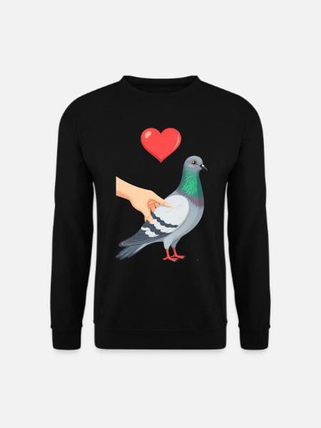 Taube Taubenzucht Tauben Taubenzuechter - Unisex Pullover - Schwarz