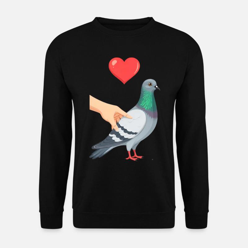 Taube Taubenzucht Tauben Taubenzuechter - Unisex Pullover - Schwarz