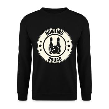 Bowling - Unisex Pullover - Schwarz - Vorne - Alina (178cm) & Michal (187cm)