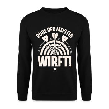 Darts - Unisex Pullover - Schwarz - Vorne - Alina (178cm) & Michal (187cm)