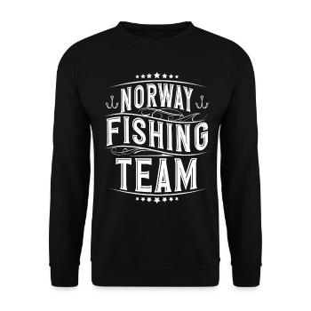 Norvège Pêche - Sweat-shirt Unisexe - noir - Devant - Alina (178cm) & Michal (187cm)