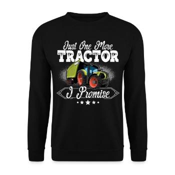 Agriculteur tracteur - Sweat-shirt Unisexe - noir - Devant - Alina (178cm) & Michal (187cm)