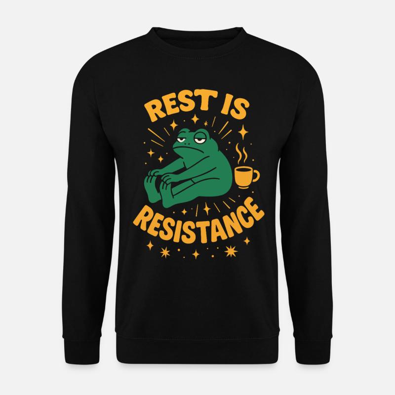 Calmness is resistance mindfulness affirmation - Unisex Sweatshirt - black