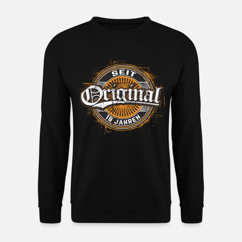 Geburtstag Original II seit 18 Jahren - Unisex Pullover - Schwarz