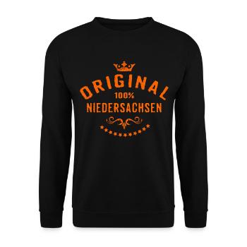 Städte Motiv Niedersachsen RAHMENLOS City Geschenk - Unisex Pullover - Schwarz - Vorne - Alina (178cm) & Michal (187cm)