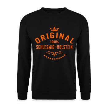 Städte Motiv Schleswig-Holstein RAHMENLOS City G - Unisex Pullover - Schwarz - Vorne - Alina (178cm) & Michal (187cm)